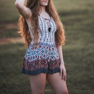 Cross Front Romper